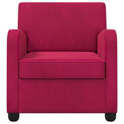 vidaXL - Fauteuil - Wijnrood - fluweel