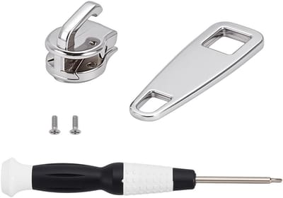 Metalen Rits Reparatieset met Bevestigingsgereedschap voor Jassen, Tassen en Koffers - Duurzaam en Geschikt voor Buitengebruik