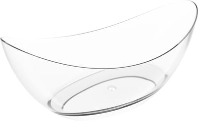 Mexen Vea heldere vrijstaande transparante badkuip 180 x 80 , chromen afvoerplug - 58091808008