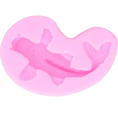 Goudvisvorm DIY vloeibare siliconen fondantvorm taart chocolade decoratievorm roze pink