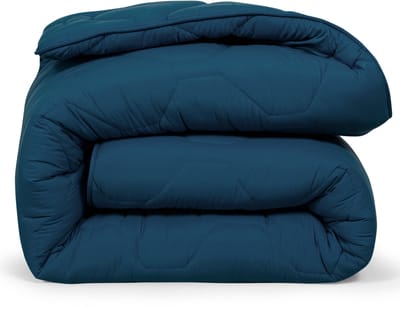 DoubleDry 2 in 1 Dekbed 240x220 - Lits Jumeaux wasbaar dekbed zonder overtrek - blauw xl