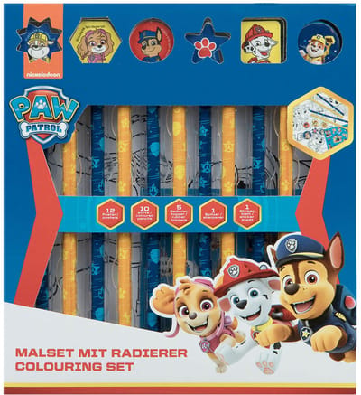 Undercover kleurset PAW Patrol met gummen - creatieve set voor kinderen.