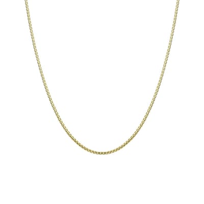 Lucardi Dames Ketting Venetiaanse schakel 0,55mm - 14 karaat goud - Ketting - Cadeau - 50 cm - Geelgoud