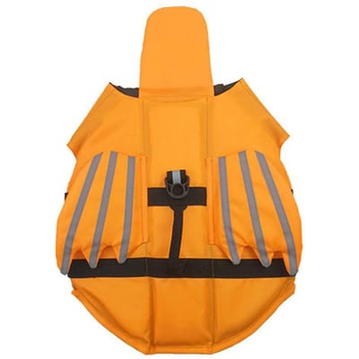 Honden Zwemvest Honden Veiligheidsvest Verstelbaar Reddingsvest Met Hoge Drijfkracht En Duurzaam Reddingshandvat Voor Kleine Middelgrote En Grote Hond (Orange,XL)