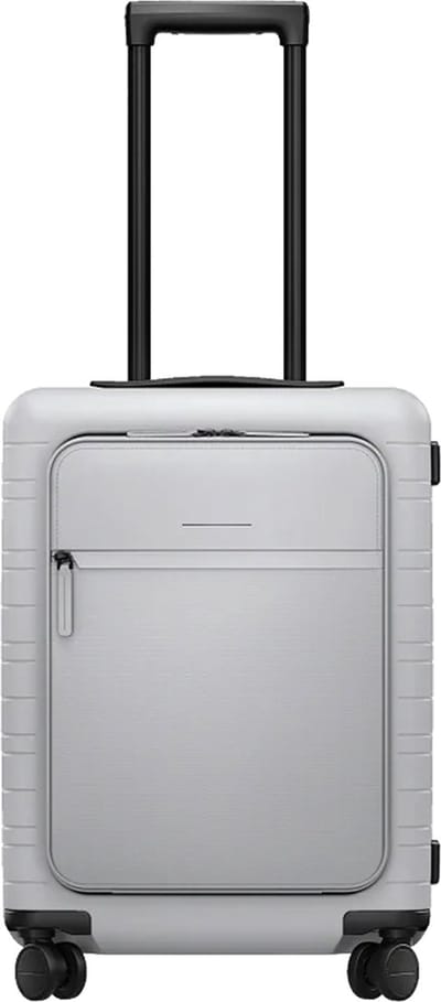 Horizn Studios met laptopvak Essential M5 Cabin Trolley Light Quartz Grey Lichtgrijs 55cm