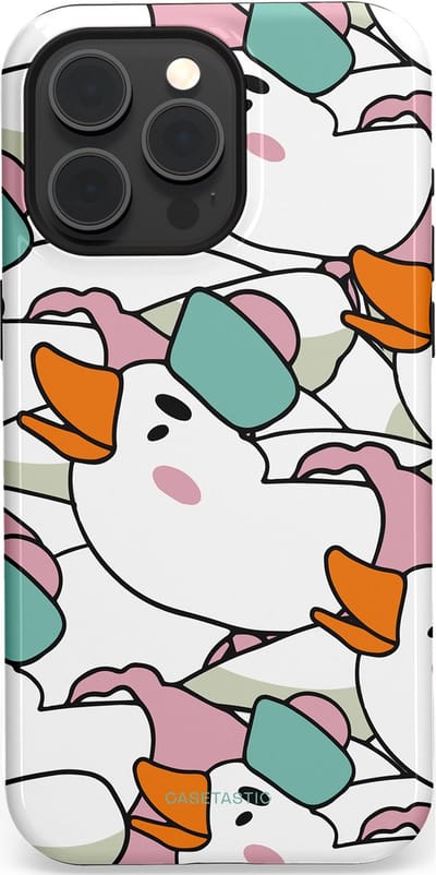 Casetastic Hoesje Geschikt voor Apple iPhone 15 Pro Max Magsafe - Stijlvolle Beschermende Duo-layer Case - Gansmatroos