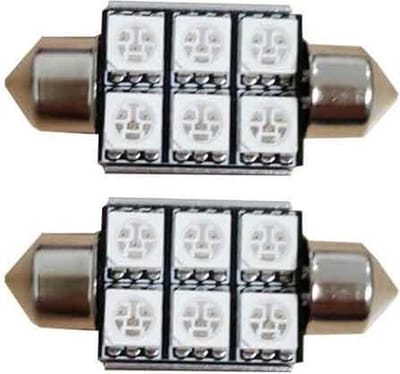 6 SMD C5W 36mm Blauw 24v Canbus LED