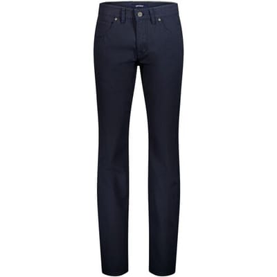 Gardeur Broek Bill Authentic Chino Look Fine Texture Comfort Stretch Dark Navy / male