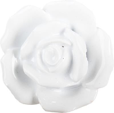 Clayre & Eef Deurknop Ø 4 cm Wit Keramiek