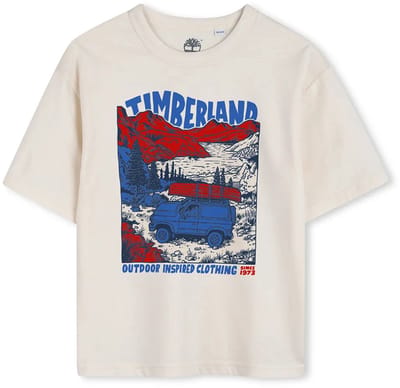 Timberland T60795 T-shirt Met Korte Mouwen Wit 16 Years Jongen