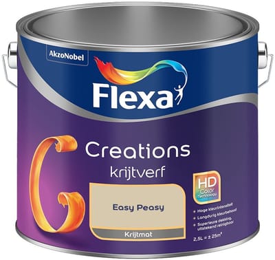 Flexa - Creations Muurverf Krijt - Easy Peasy - Mengverf - 2,5 L