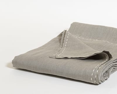 The Table Amsterdam Weave Tafelkleed - Linnen - B150 x L240 cm - Barley, Cream