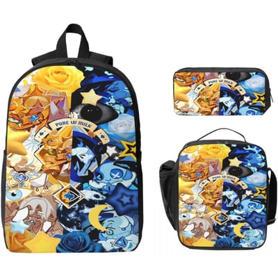 Cookie Run Kingdom Kinderrugzak Lunchbox Etui voor Jongens Meisjes Rugzakken Schooltas Boekentas Set