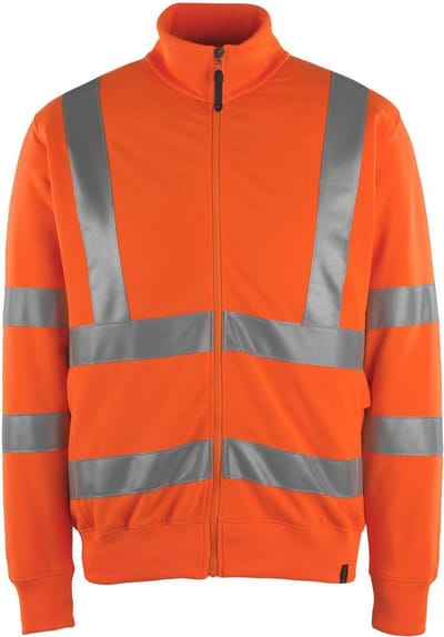 Mascot Safe Classic Sweatshirt met rits 50115-950 - Hi-Vis oranje - L