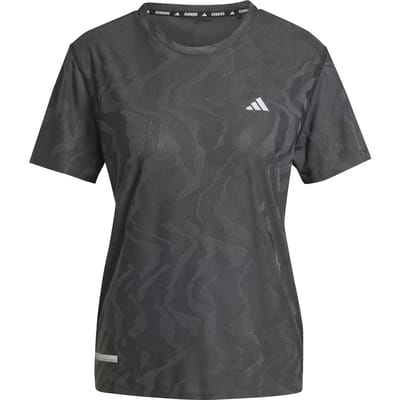 adidas Performance Ultimate HEAT.RDY Engineered Running T-shirt - Dames - Zwart- XS