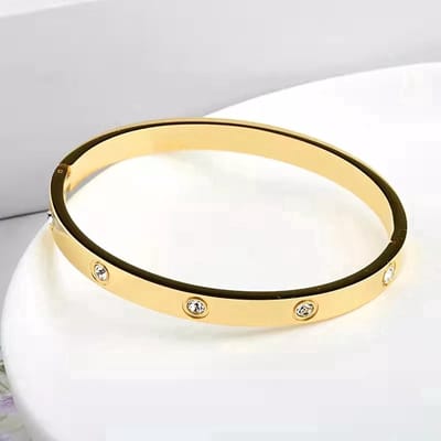 EHH beauty - Bangle - Armband Dames -Sieraad-Cadeau- Luxe Armband- Goudkleur