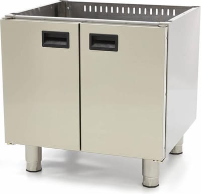 Horeca Onderstel - Dubbel - 60 cm Diep - met Deuren