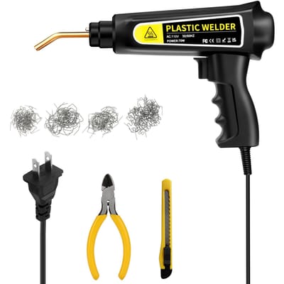 70W Kunststof Lasmachine, Hot Stapler Kunststof Reparatieset, Hot Nietpistool Auto Bumper Scheur Reparatie US Plug