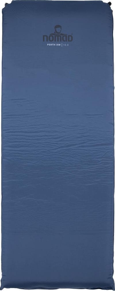 NOMAD® Perth XW 10.0 | Slaapmat Zelfopblazend | 198 x 76 | 10 cm dikte | Donkerblauw | Comfortbal kamperen | Extra Breed | Incl Hoes