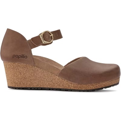 Dames sleehakken Papillio Mary Ring-Buckle Natural Leather