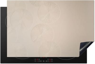 Dailygoods- Inductie Beschermer 80x52 cm - Afdekplaat Inductiekookplaat - Panbeschermers - Antislip Mat - Keuken Decoratie - Modern Design