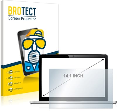 BROTECT - Screenprotector voor Laptops met 14.1 inch Schermen [312 mm x 176 mm, 16:9] Folie Beschermfolie matte