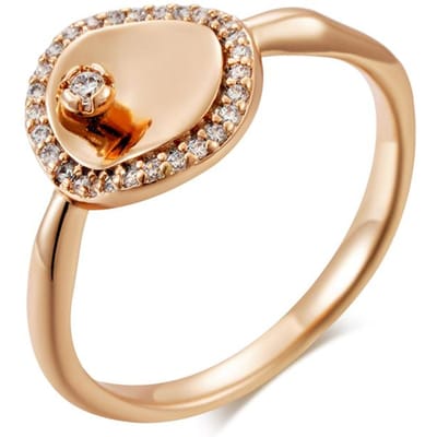 Geometrie Natuurlijke Zirconia Bruiloft Bruids Ring Mode Roségoud Kleur Dames Accessoires Hoge Kwaliteit Dagelijkse Sieraden 8 beige