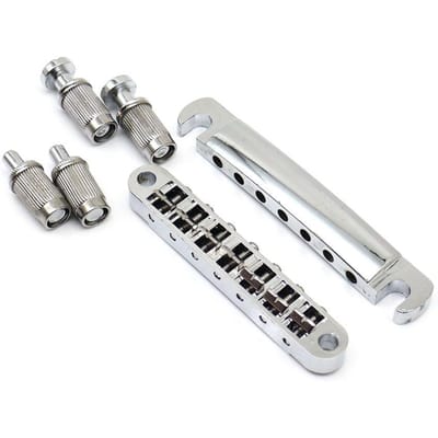 1 Set Tune-O-Matic Brug En Staartstuk Met Studs 7 Snaars Set Geschikt Voor Sg Lp Epi Elektrische Gitaar