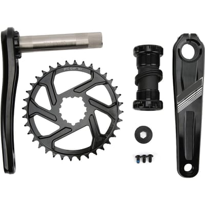 MEROCA 36T Direct Mount Mountainbike Crankstel Aluminiumlegering Hol Geïntegreerd Crankstel met gray