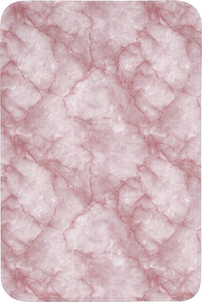 Badmat 60x90 cm - Antislip - Roze - Kwartsmarmer - Aders - Badmatten voor badkamer - Badkamermat - Douchemat - Badkamer mat