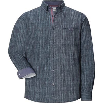Babista herren Flanellen Overhemd - 39/40 - petrol - Plus Size