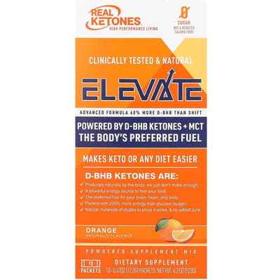 Cétones Réels, Elevate, Orange, 10 sachets, 0.43 oz (12.3 g) chaque