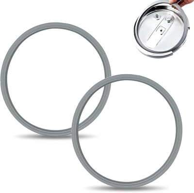 2 x Vervangende Sealing Ringen voor Drukpan Ø22cm, Rubber en Silicone Dichtingen voor Koken, Geschikt voor Fissler en Silit