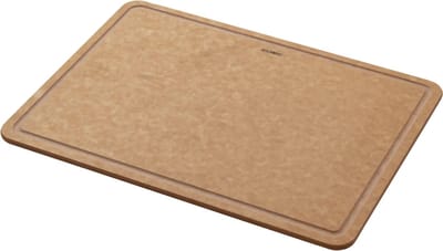 Combekk Snijplank met sapgeul Large - 100% Gerecycled - Microplasticvrij - Antibacterieel - Vaatwasserbestendig - 28x38 cm - naturel