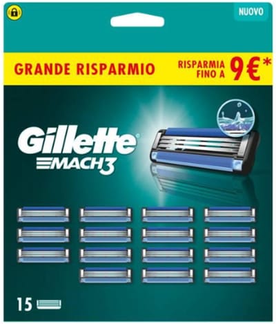 Gillette Mach3 - Navulmesjes - Voor Mannen - 15 Navulmesjes