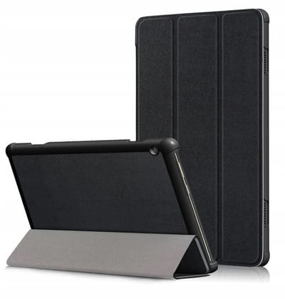 EtuiTab Serie - Beschermhoes voor Lenovo Tab M10 - Zwart - Magnetische Sluiting - Functie Stand