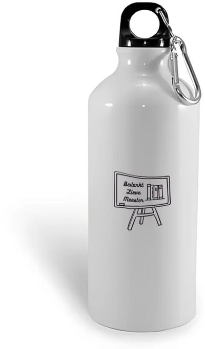 Hacebo® - Bedankt lieve meester waterfles - Meester - Meester - Leraar - water fles - 400ML