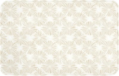 WC mat 80x50 cm - Antislip - Abstract - Motief - Beige - Toiletmat - Vloermat - Douchemat - Toilet tapijt - Toiletmatten