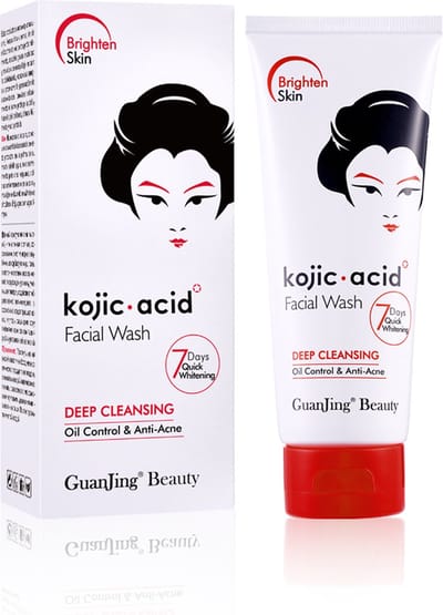 Kojic Acid Face Wash - Kojic Acid Gezichtsreiniging - Tegen pigmentvlekken - Antirimpel - Anti-Rimpel - Acne - Gezichtsreiniger - Mee-eters verwijderen