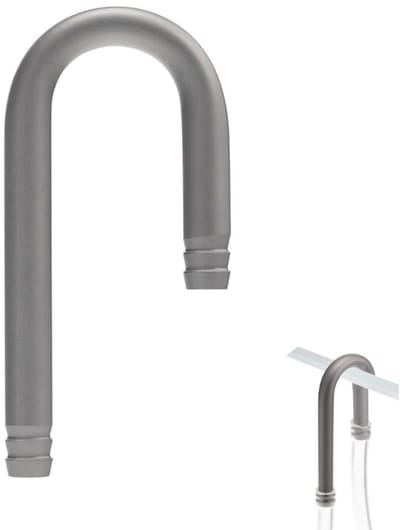 Dailygoods- U-buis 304 roestvrij staal - U-connector - Aquariumluchtpomp - Luchtslang - Antisamendrukking - Betrouwbaar materiaal - Luchtconnector