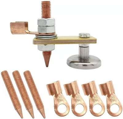 MTTproducts - Lasmagneten - Sterke magnetische aardklem - Handig in verschillende lasscenario's - Compact formaat - Lasondersteuning - Perfect voor aut...