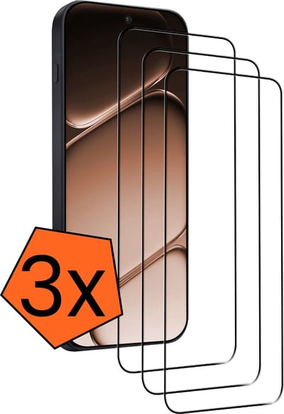 Screenprotector - 3 Stuks - Geschikt voor OnePlus Nord 6 - Full Cover - Gehard Glas - Beschermglas - Tempered Glass - Screen Protector