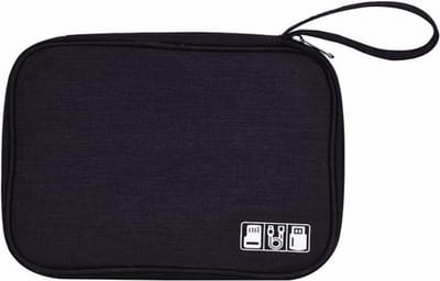 CHPN - Opbergtasje - Organiser - Organizer - Organiseer uw Kabels & Accessoires - Electronica tas - Zwart - Opbergtas voor snoertjes en kleine items - Kabeltas