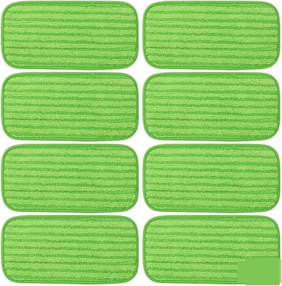 Herbruikbare Mopkussens - Wasbare Mop Refills - Vloeren Schoonmaken - Extra Dikke Microvezels - 30.5x15cm - Groen