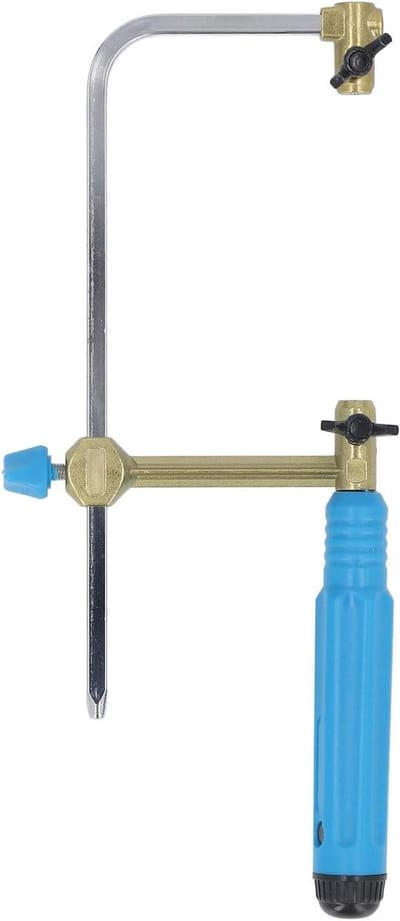 Draagbare zaagbeugel - Handzaagframe gereedschap - Houtbewerking en bouw - Robuuste zinklegering constructie - 70 mm zaagdiepte - Metaal