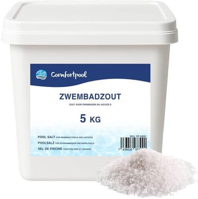 Comfortpool Zwembadzout 5 kg | Voor schoon zwembadwater | Geschikt voor Intex zoutwatersysteem