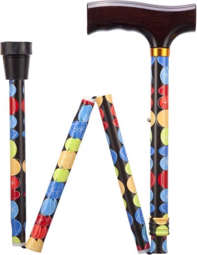 Opvouwbare wandelstok - Bubble 76 - 89 cm