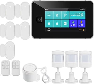 Alarmsysteem - Inbraaksysteem Smart Home - Huis Beveiligen - 4.3 Inch Touchscreen - 25 x 15 x 15 cm - Wit