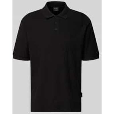 regular fit poloshirt met structuurpatroon