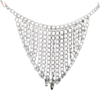 Ketting string - Erotisch ondergoed - Opwindende tanga - Slipje - Lingerie - In maat verstelbaar - Zilver - schakels